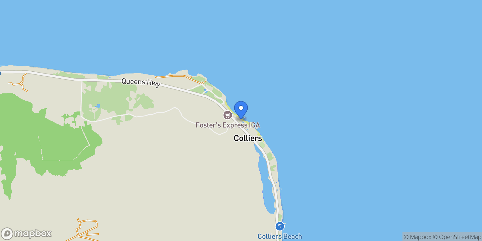 Map showing East End, East End, East End, Cayman Islands.