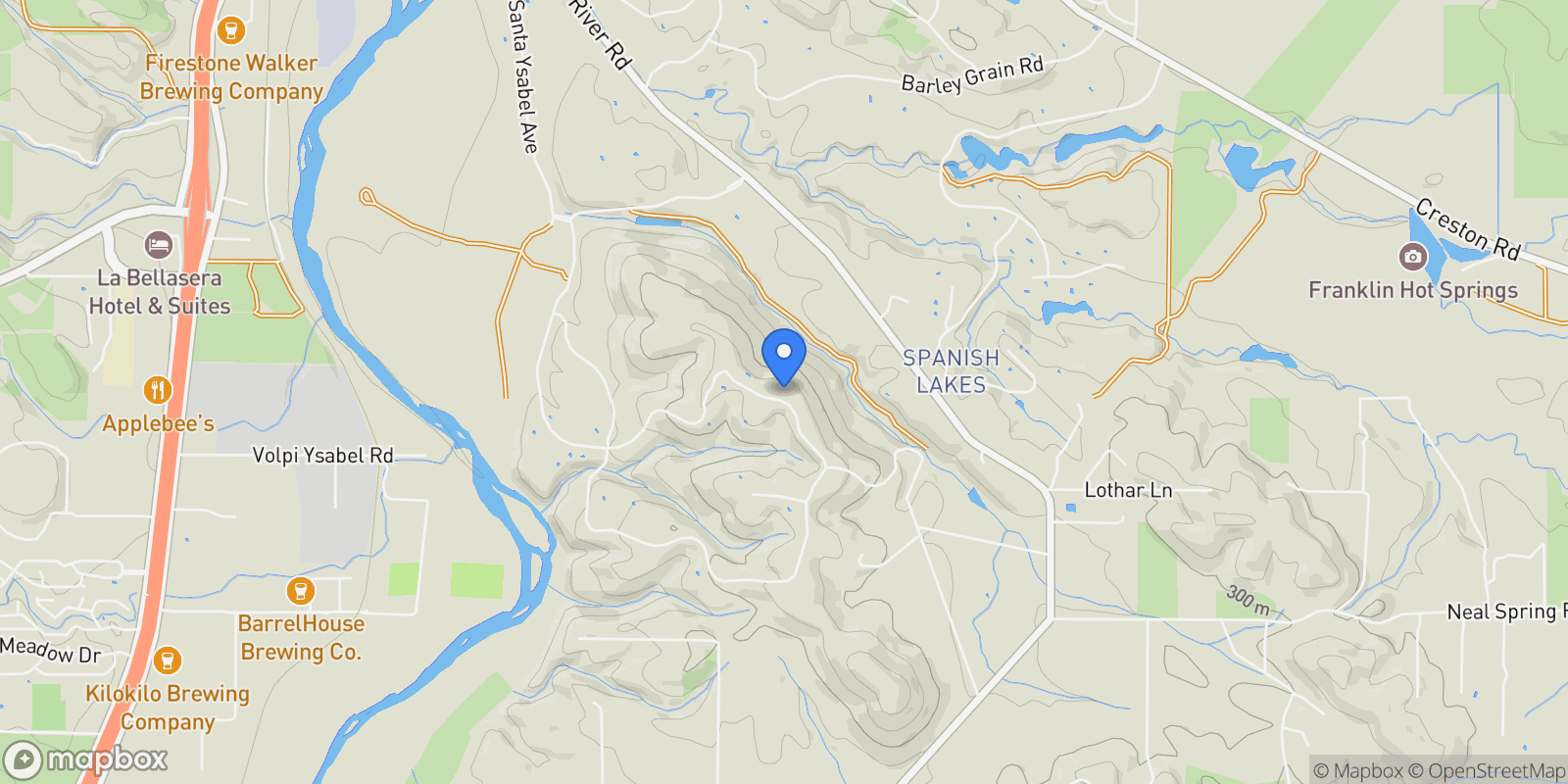 Map showing 2438 Battering Rock, Templeton, California, United States.