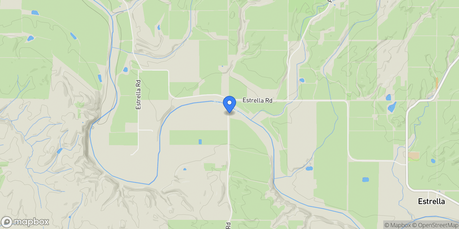 Map showing 7790 Airport Road, San Miguel, California, United States.