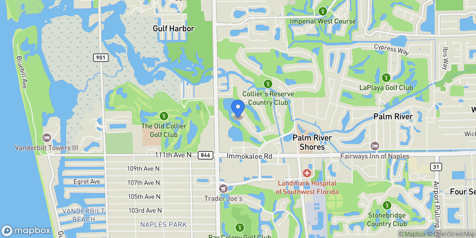 Map showing 11617 Useppa Court, Naples, FL 34110, Bonita Springs, Florida, United States.