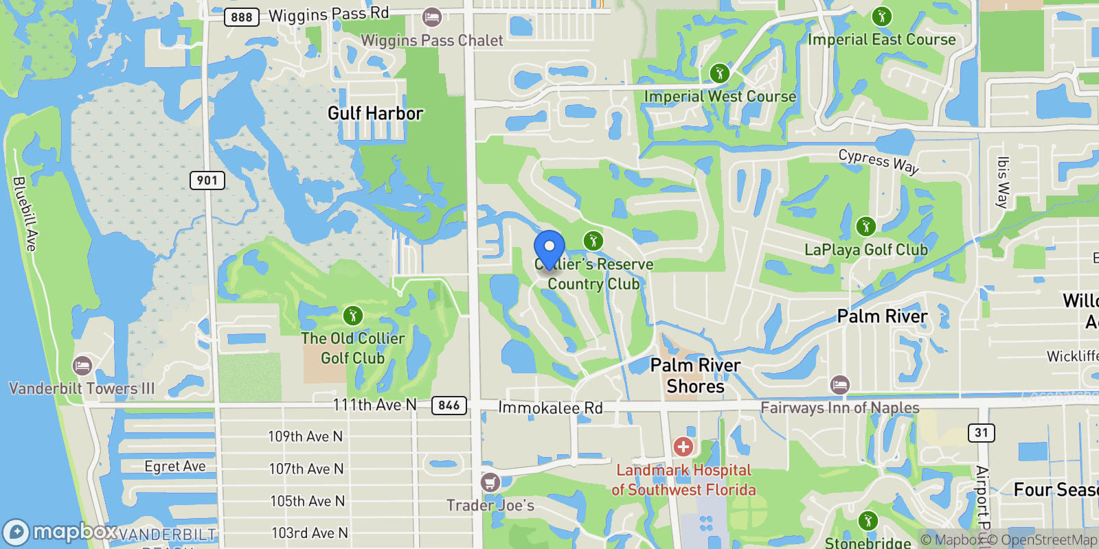 Map showing 927 Barcarmil Way, Naples, FL 34110, Bonita Springs, Florida, United States.