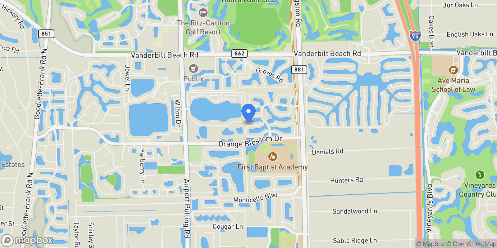 Map showing 3048 Horizon Lane , 1103, Naples, FL 34109, Naples, Florida, United States.