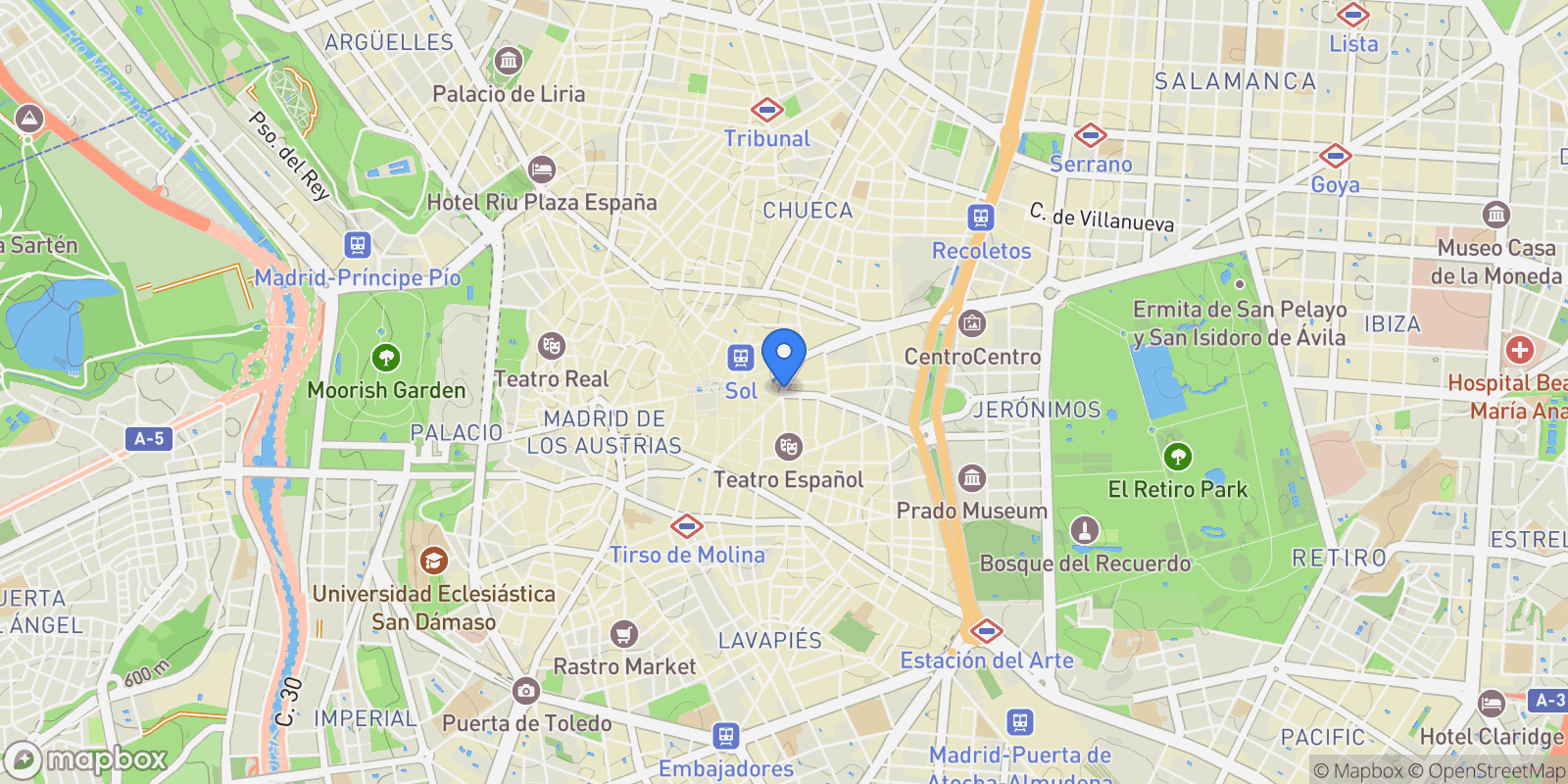 Map showing Madrid, Madrid, 28006, Centro, Madrid, Spain.