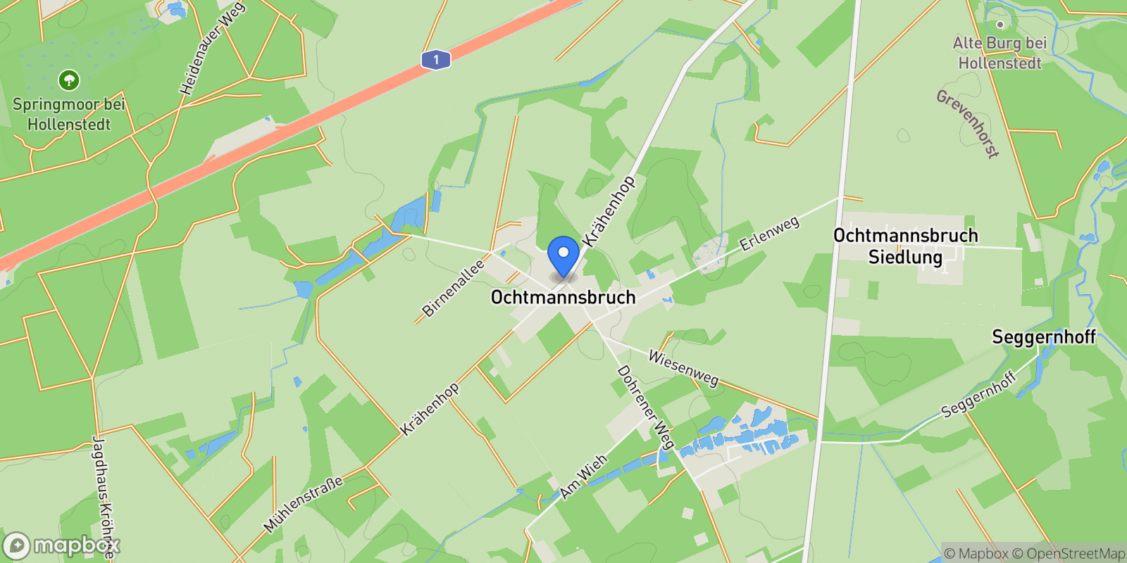 Map showing 21279, Hollenstedt, Lower Saxony, Germany.