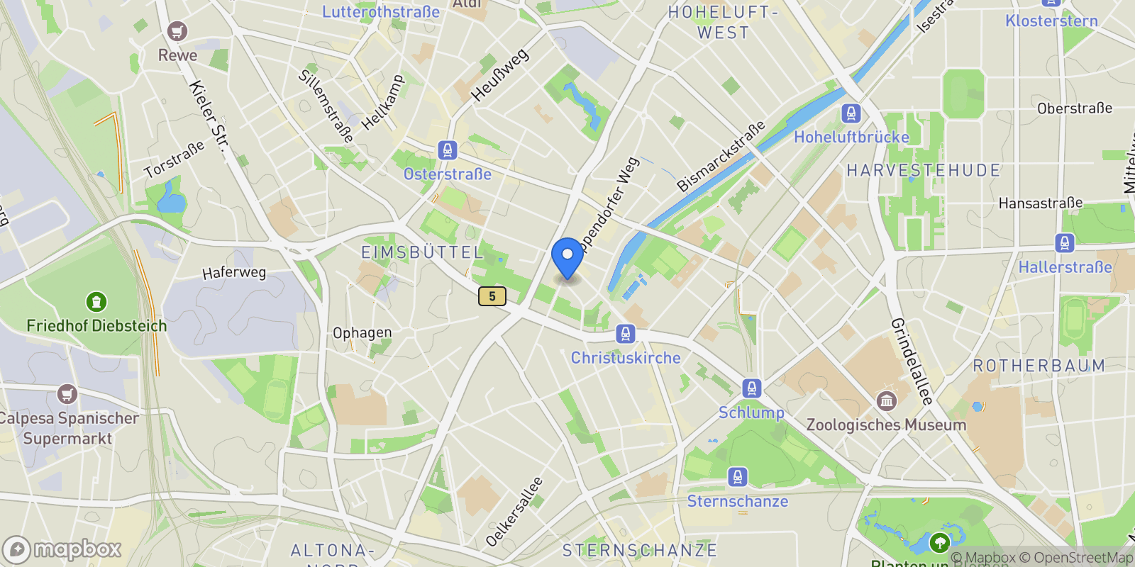 Map showing 20259, Hamburg, Hamburg, Germany.
