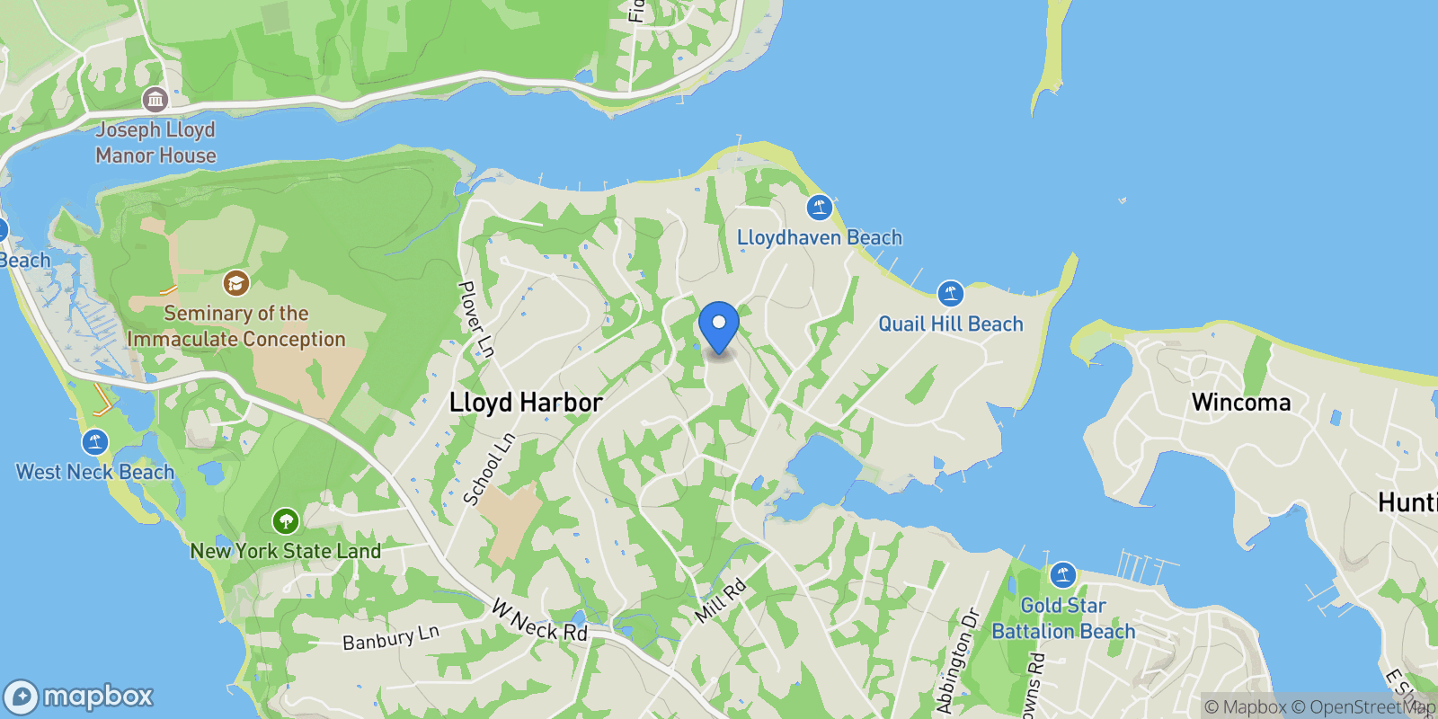 Map showing 8 East Huxley Drive , Lloyd Harbor, NY 11743, Lloyd Harbor, New York, United States.