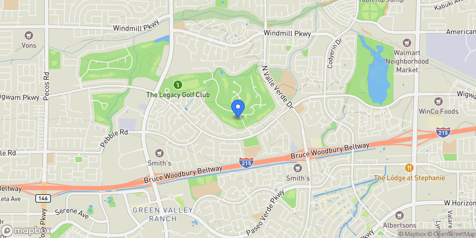 Map showing 104 Augusta Place, Henderson, Nevada, United States.