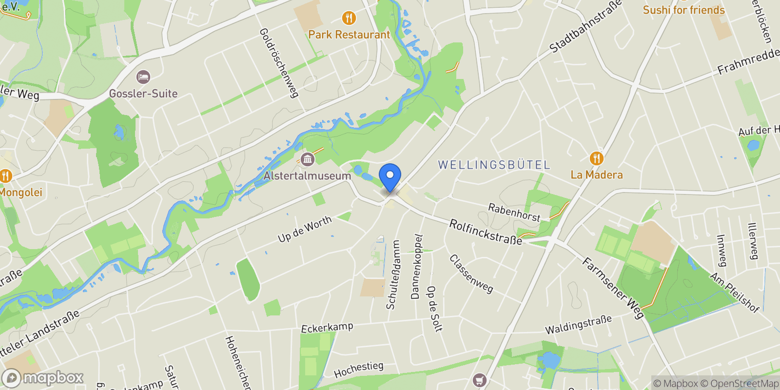 Map showing 22391, Hamburg, Hamburg, Germany.