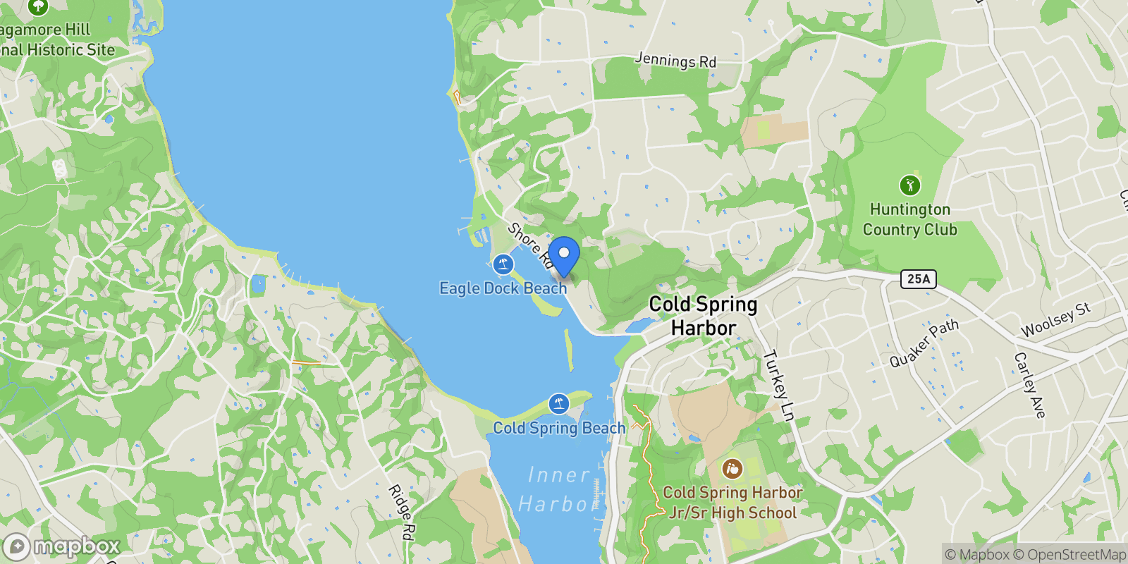 Map showing 50 Shore Road , Cold Spring Harbor, NY 11724, Cold Spring Harbor, New York, United States.