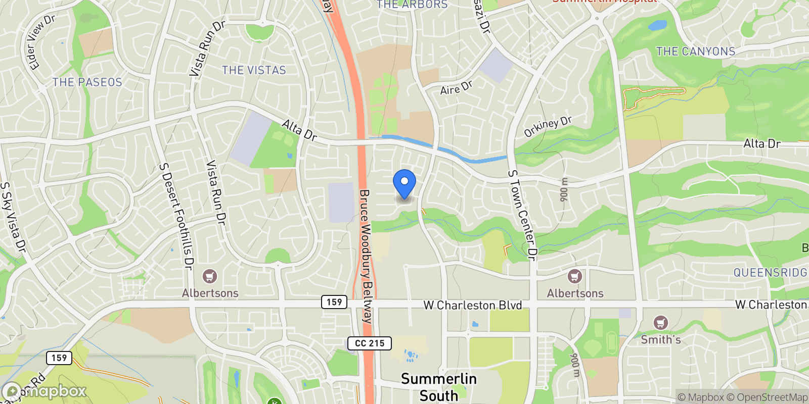 Map showing 10908 Salford Drive, Las Vegas, Nevada, United States.