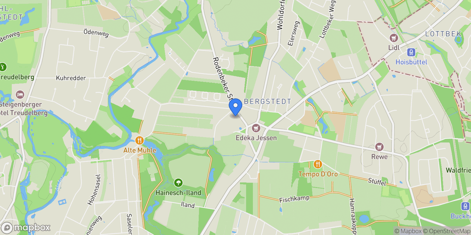 Map showing 22395, Hamburg, Hamburg, Germany.