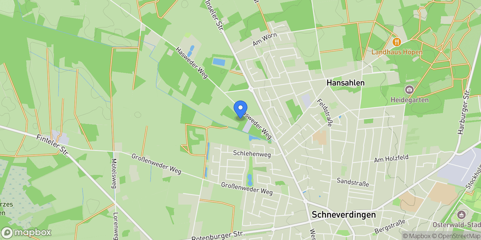 Map showing 29640, Schneverdingen, Lower Saxony, Germany.