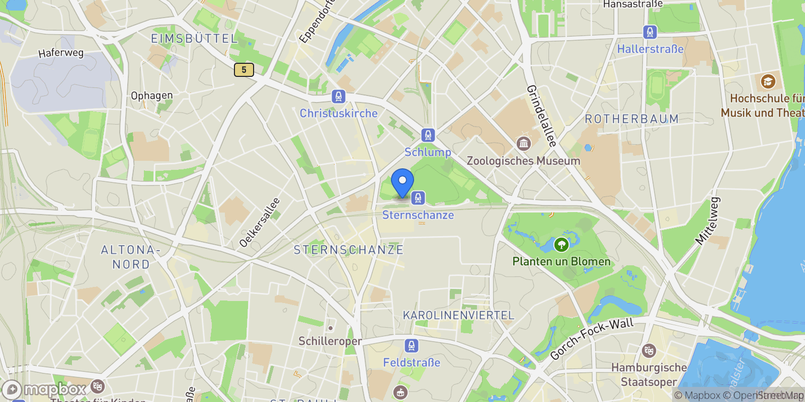 Map showing 20357, Hamburg, Hamburg, Germany.