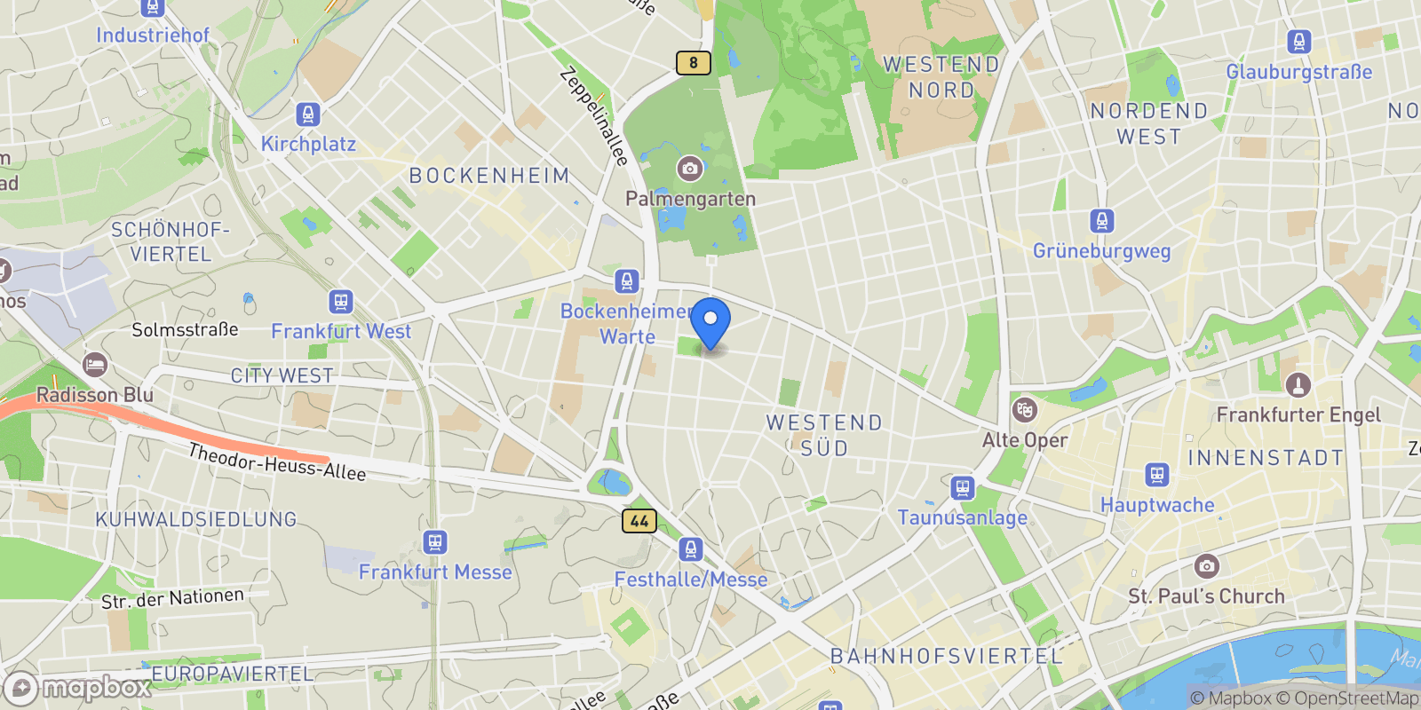 Map showing 60325, Frankfurt am Main, Hessen, Germany.