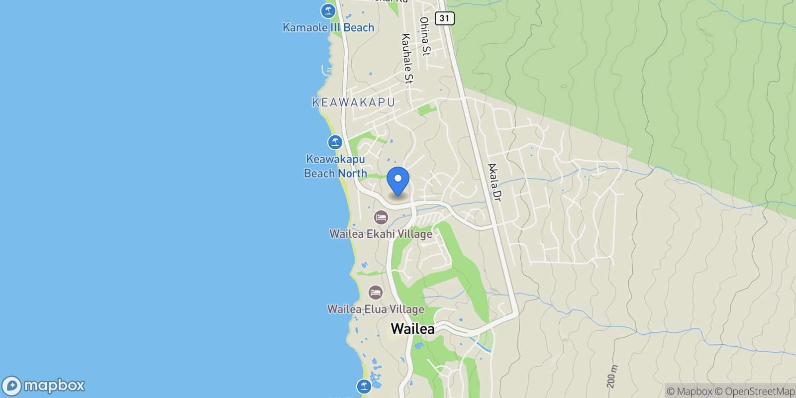 Map showing 3200 WAILEA ALANUI Dr, Kihei, HI 96753, Kihei, Hawaii, United States.