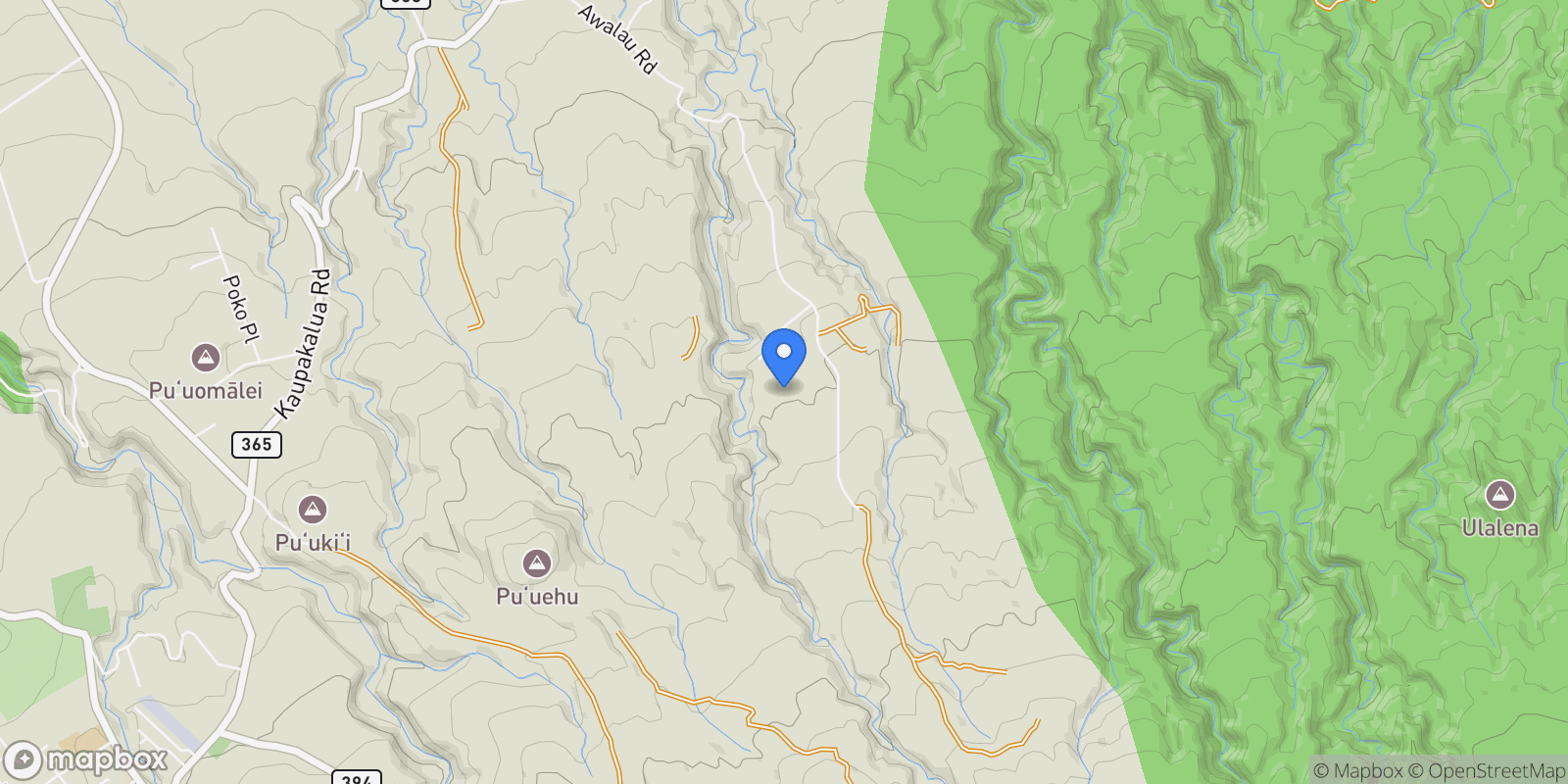 Map showing 796 Awalau Rd, Haiku, HI 96708, Haiku-Pauwela, Hawaii, United States.