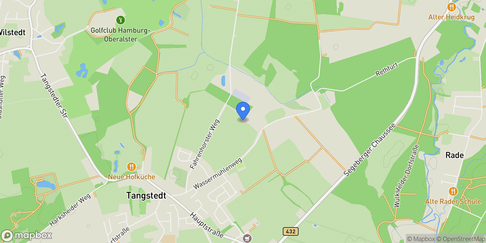Map showing 22889, Tangstedt, Schleswig-Holstein, Germany.