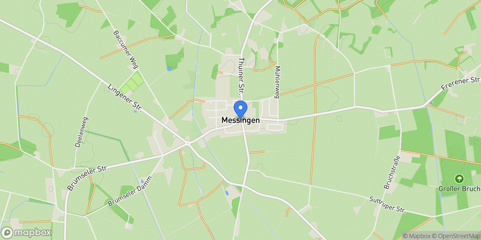 Map showing 49832, Messingen, Lower Saxony, Germany.