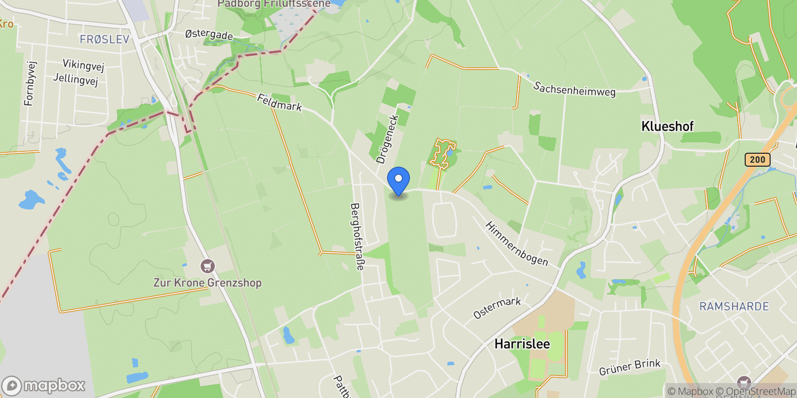 Map showing 24955, Harrislee, Schleswig-Holstein, Germany.