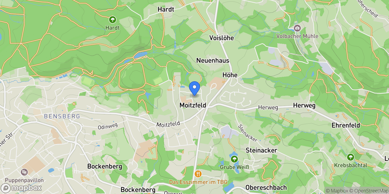 Map showing 51429, Bergisch Gladbach, North Rhine-Westphalia, Germany.