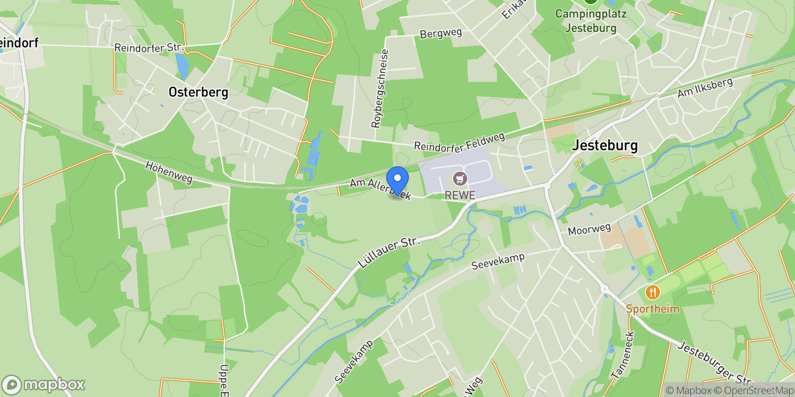 Map showing 21266, Jesteburg, Lower Saxony, Germany.