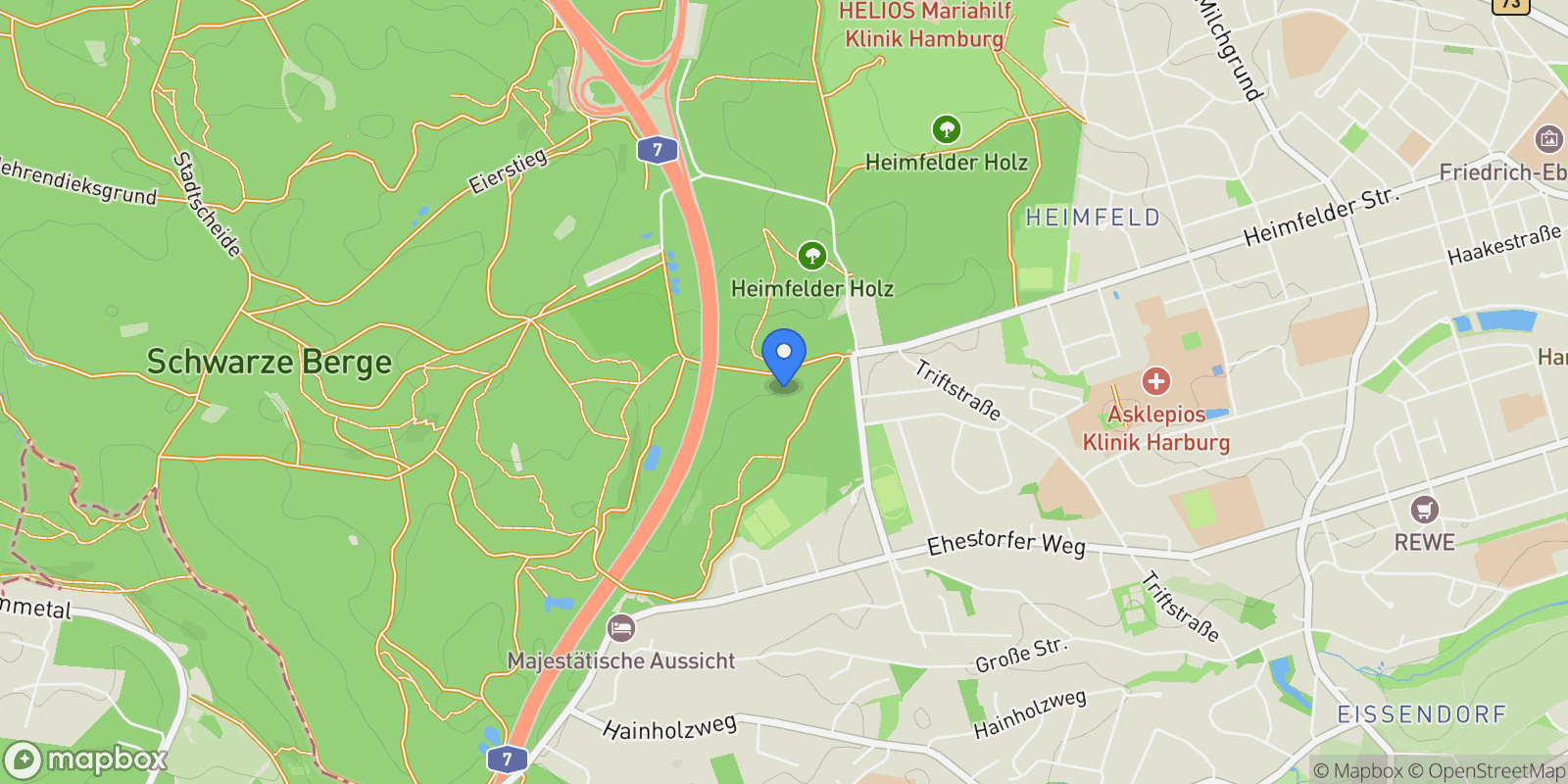 Map showing 21075, Hamburg, Hamburg, Germany.