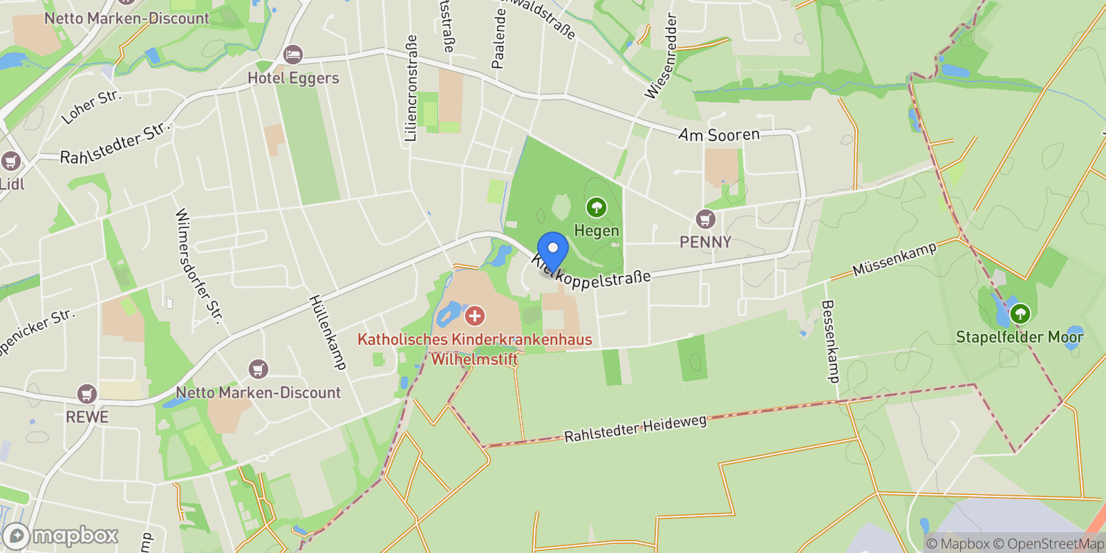 Map showing 22149, Hamburg, Hamburg, Germany.
