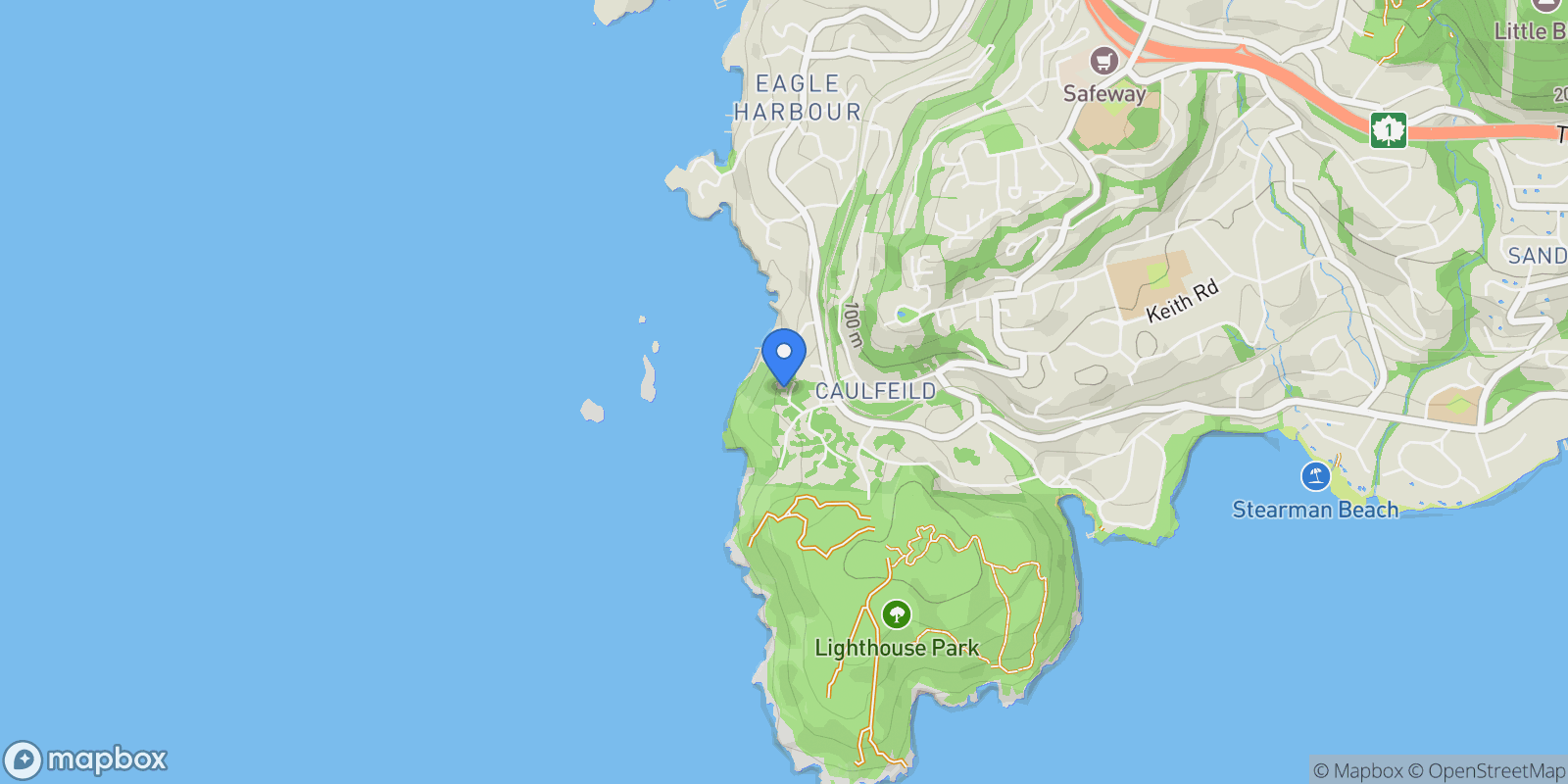 Map showing 5056 The Byway, West Vancouver, BC V7W 1L7, Canada, West Vancouver, British Columbia, Canada.