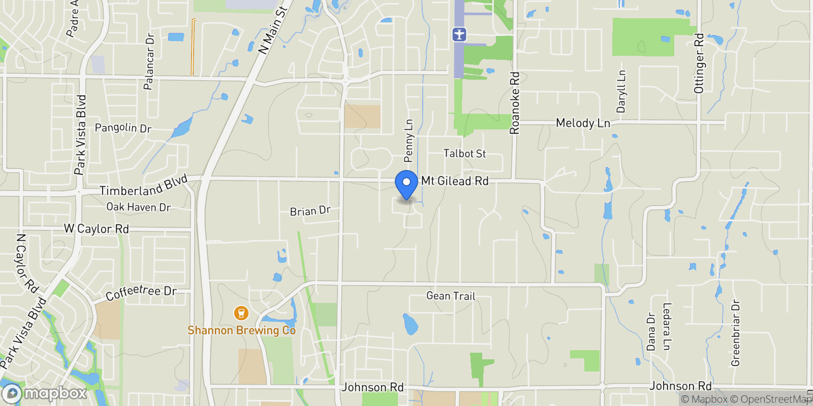Map showing 664 Rock Springs Drive, Keller, Texas, United States.