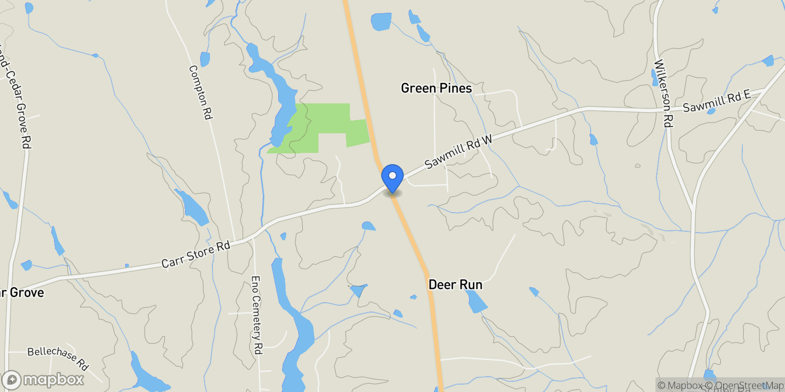 Map showing 0 Hwy 86, Cedar Grove, NC 27231, Cedar Grove, North Carolina, United States.