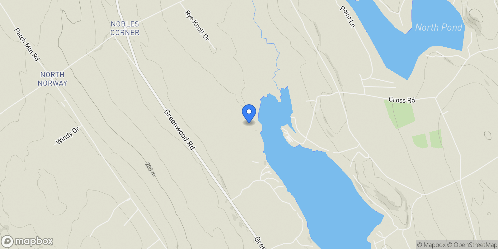 Map showing 59 Bobcat Way, Norway, ME 04268, Norway, Maine, United States.