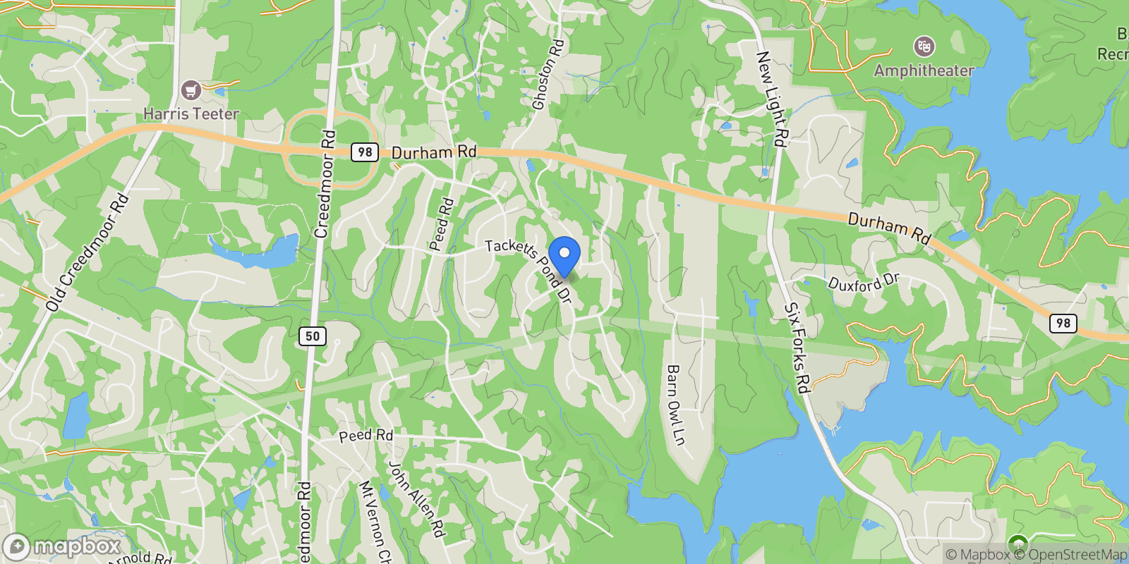 Map showing 1116 Tacketts Pond Drive, Raleigh, NC 27614, Raleigh, North Carolina, United States.