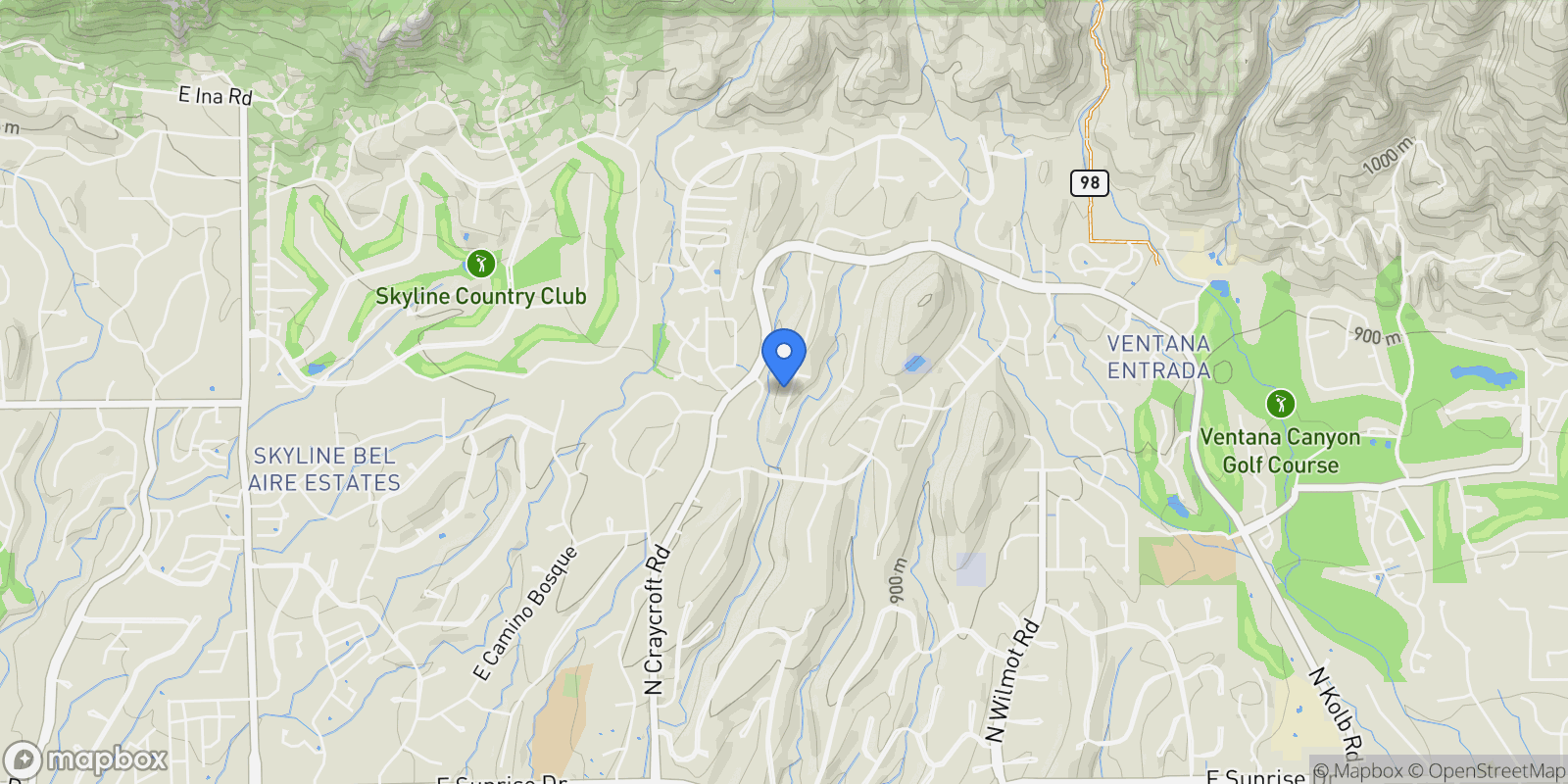 Map showing 6401 N Placita Alta Reposa, Tucson, AZ, 85750, USA, Tucson, Arizona, United States.