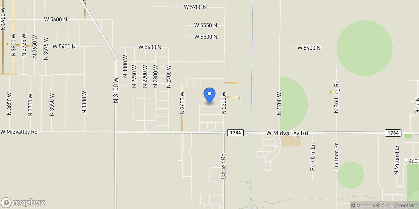 Map showing 2418 W 4975 N, Cedar City, Utah, United States.
