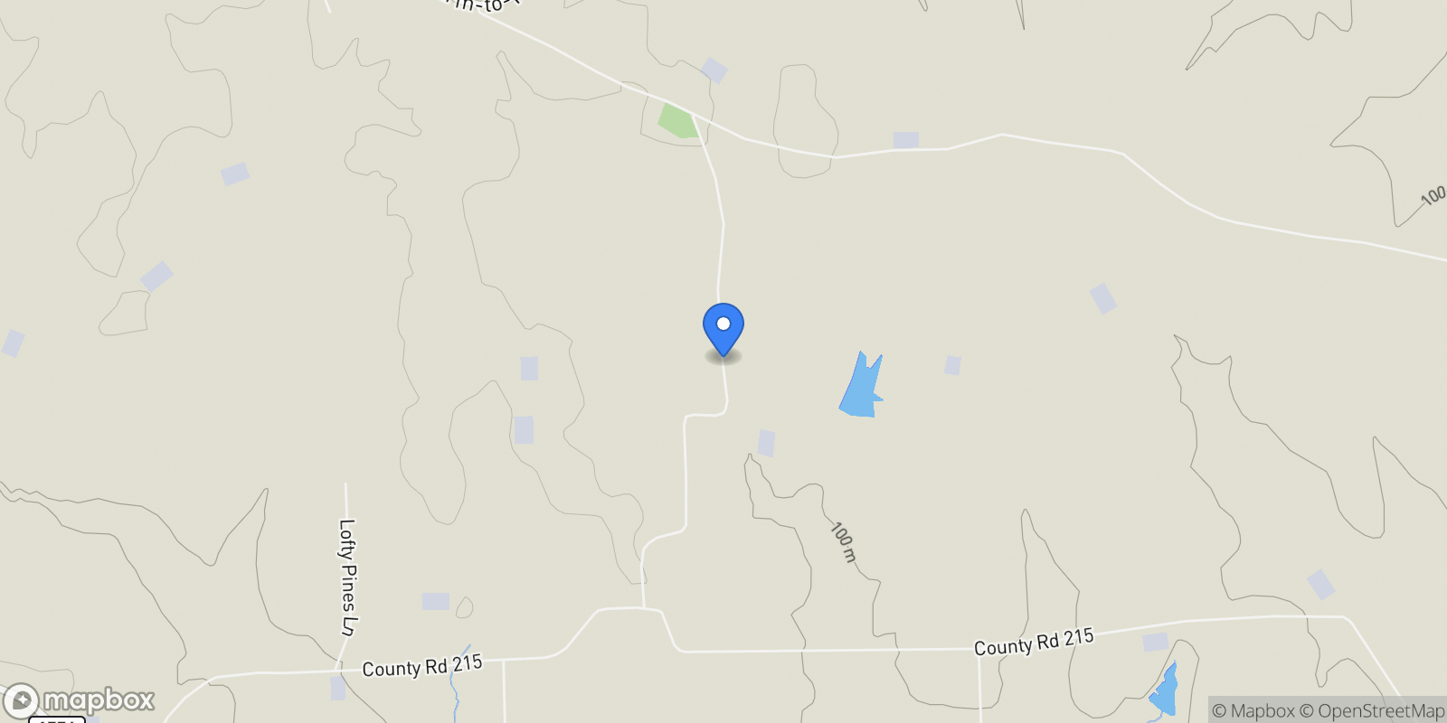 Map showing 1723 County Road 211, Anderson, Texas, United States.