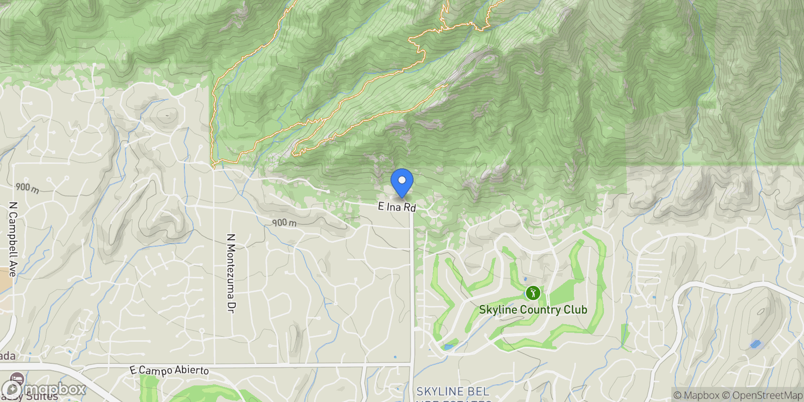 Map showing 4678 E Palais Place, Tucson, AZ, 85718, USA, Tucson, Arizona, United States.