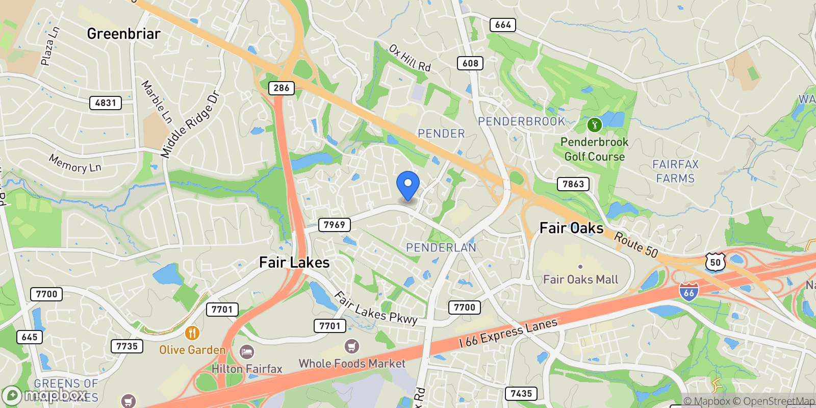 Map showing 12325 Field Lark Court, Fairfax, VA 22033, Fairfax, Virginia, United States.