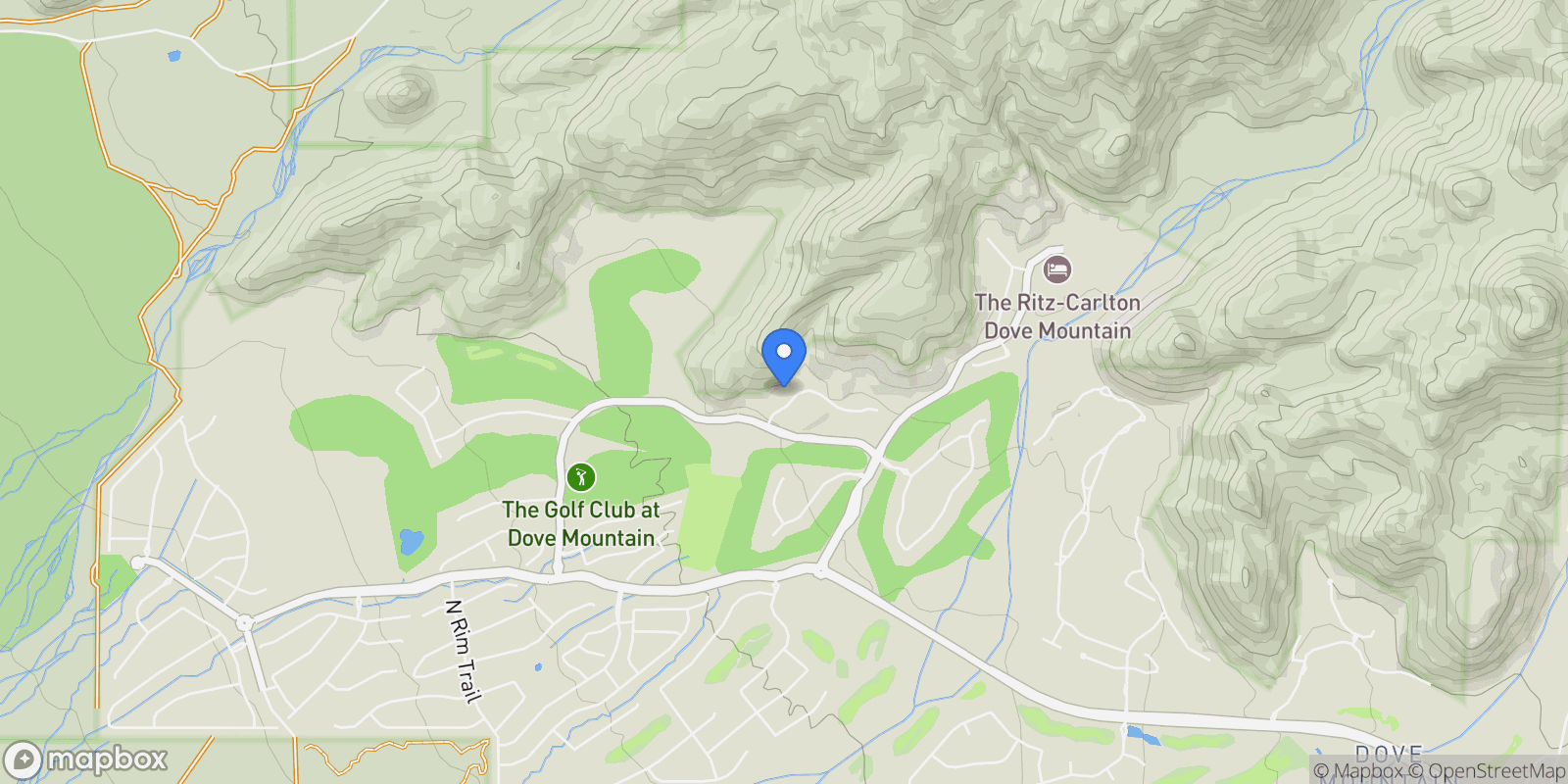 Map showing 6384 W Rockpoint Ridge Place, Marana, AZ, 85658, USA, Marana, Arizona, United States.