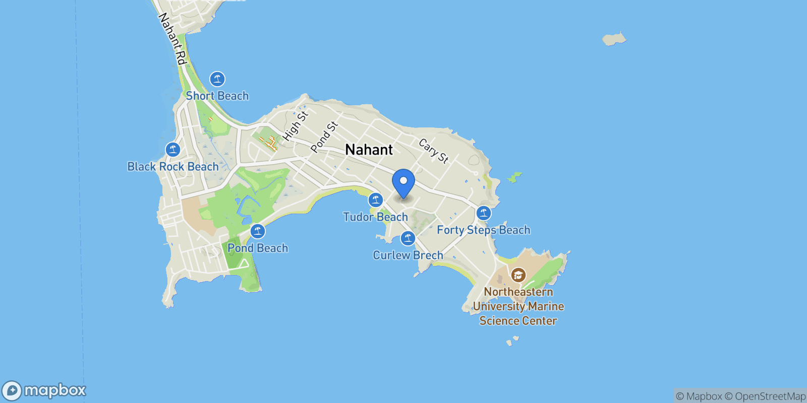 Map showing 3 Christopher Dr, Nahant, MA 01908, Nahant, Massachusetts, United States.