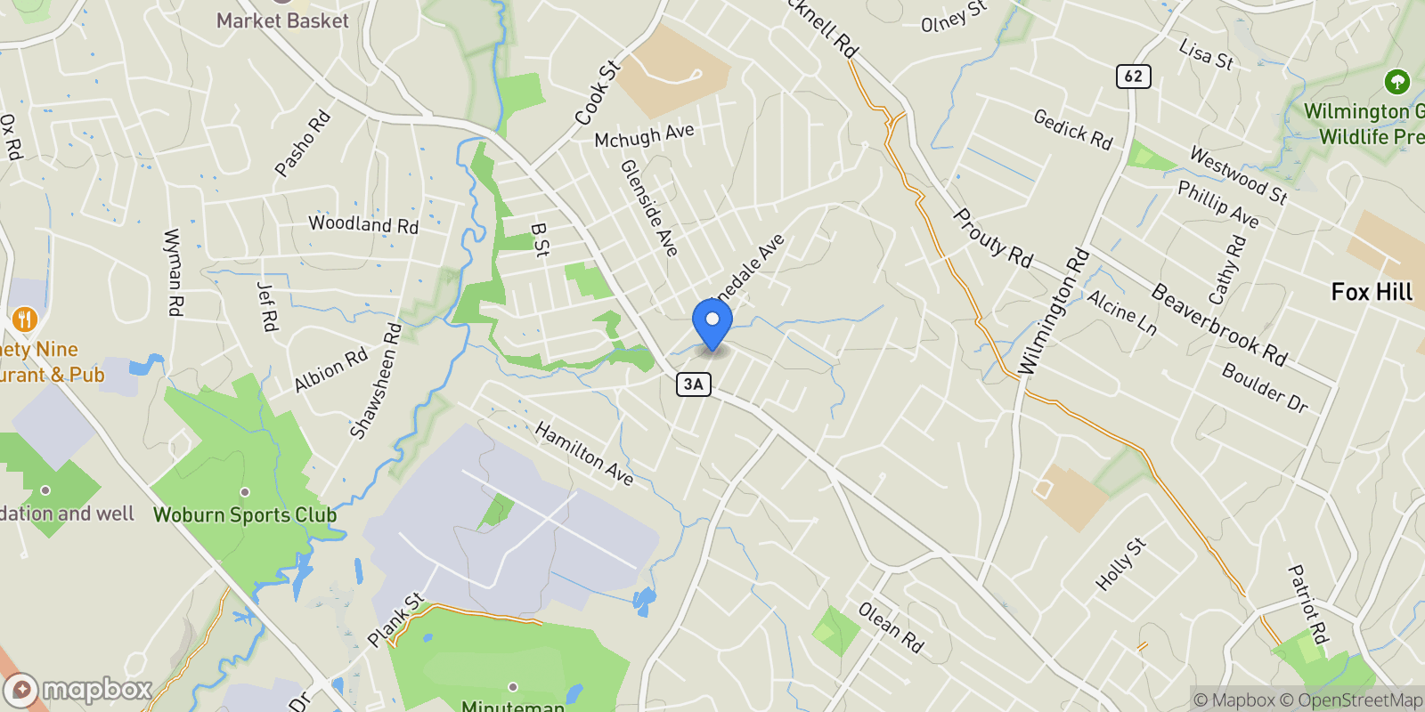Map showing 10 Callahan St, Billerica, MA 01821, Billerica, Massachusetts, United States.
