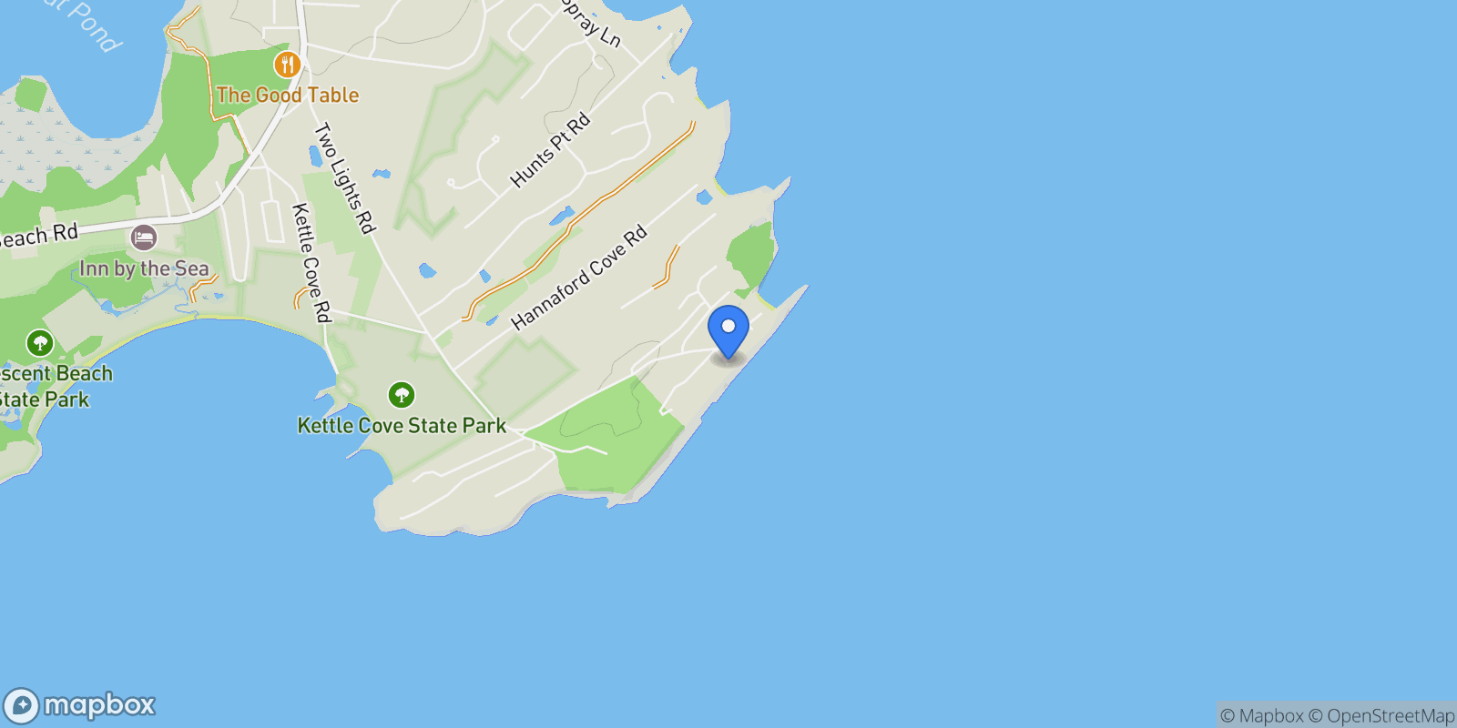 Map showing 7 Dyer Lane B Lane, Cape Elizabeth, ME 04107, Cape Elizabeth, Maine, United States.