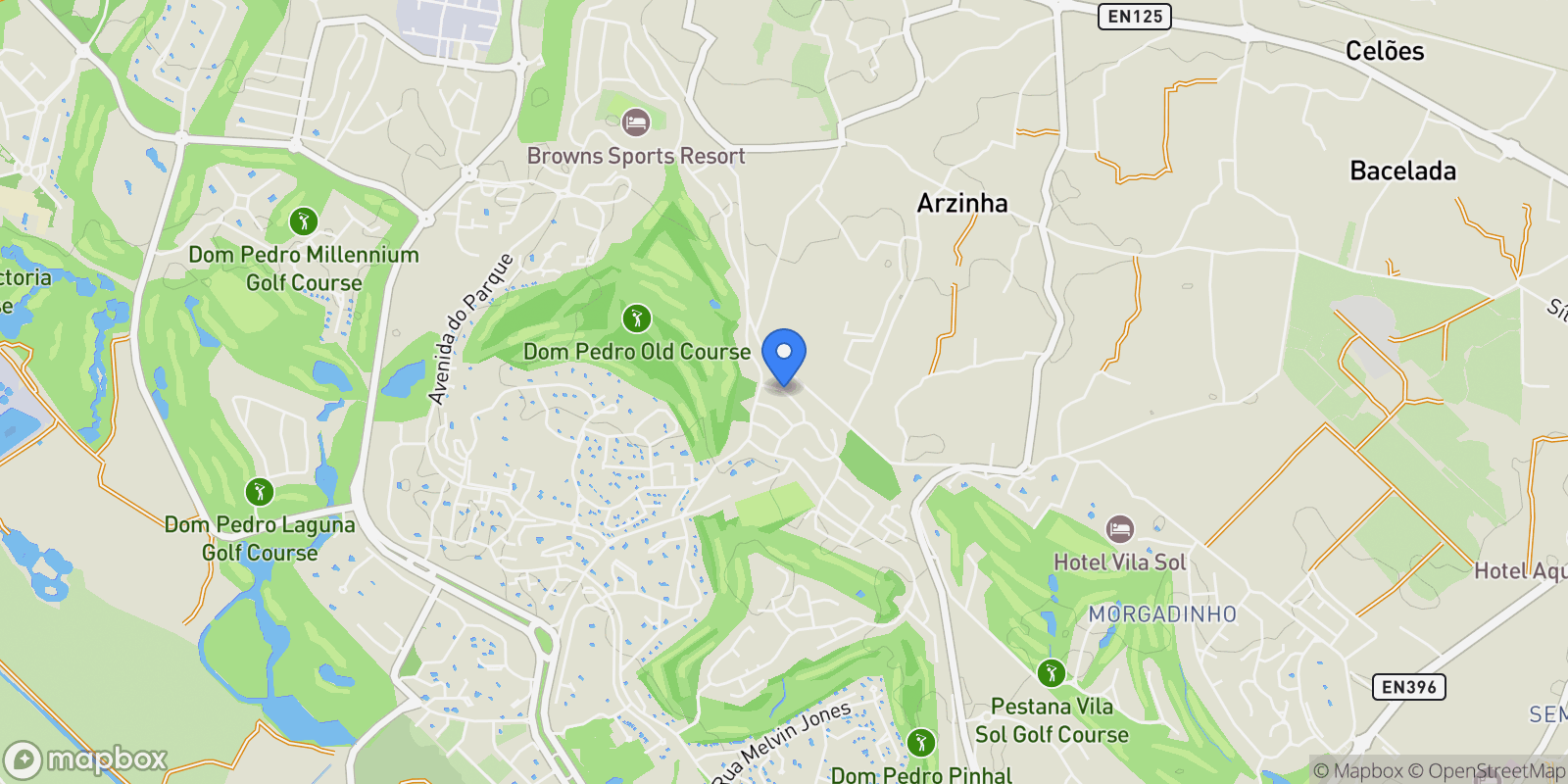 Map showing Vilamoura, Algarve, Vilamoura, Quarteira, Algarve.