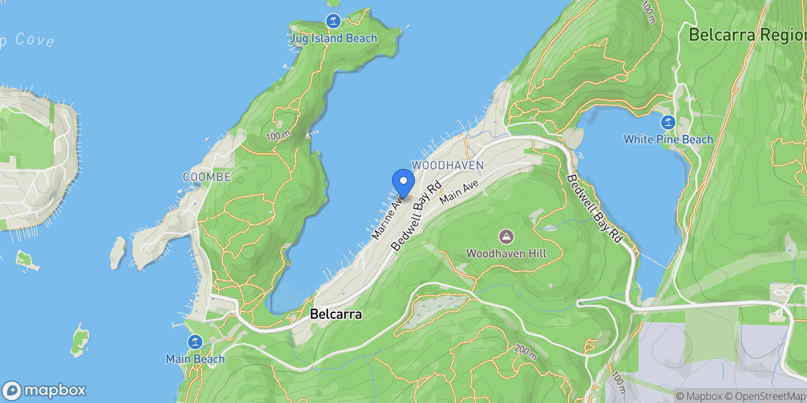 Map showing 3732 Marine Ave, Belcarra, BC V3H 4R8, Canada, Belcarra, British Columbia, Canada.