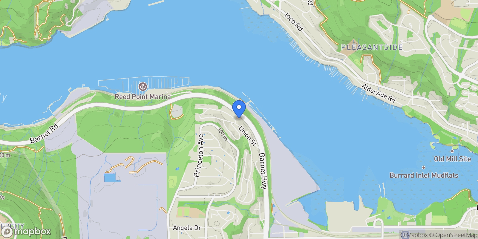 Map showing 160 Shoreline Cir #407, Port Moody, BC V3H 0B2, Canada, Port Moody, British Columbia, Canada.