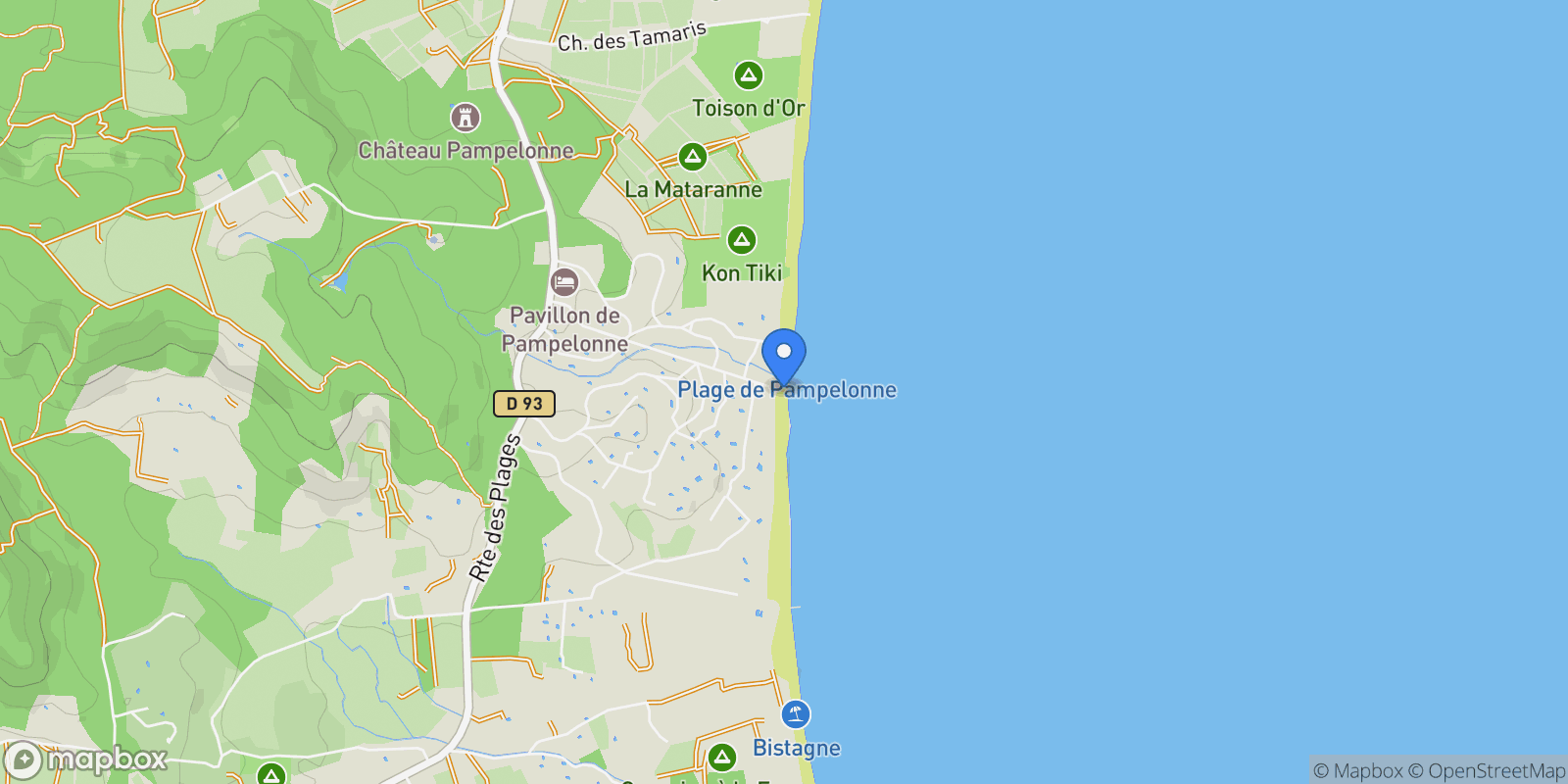 Map showing Ramatuelle, Provence-Alpes-Côte d'Azur, France.