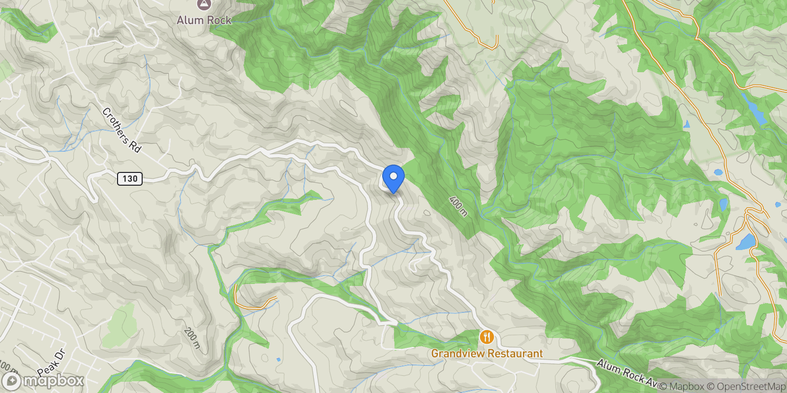 Map showing 14115 Mount Hamilton Road, San Jose, California, United States.
