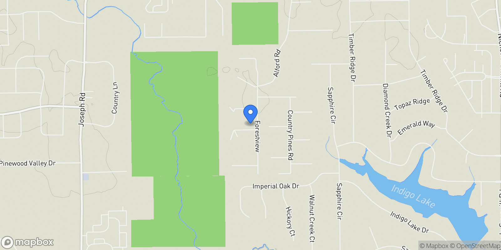 Map showing 26184 Red Oak Hollow, Magnolia, TX 77355, Magnolia, Texas, United States.