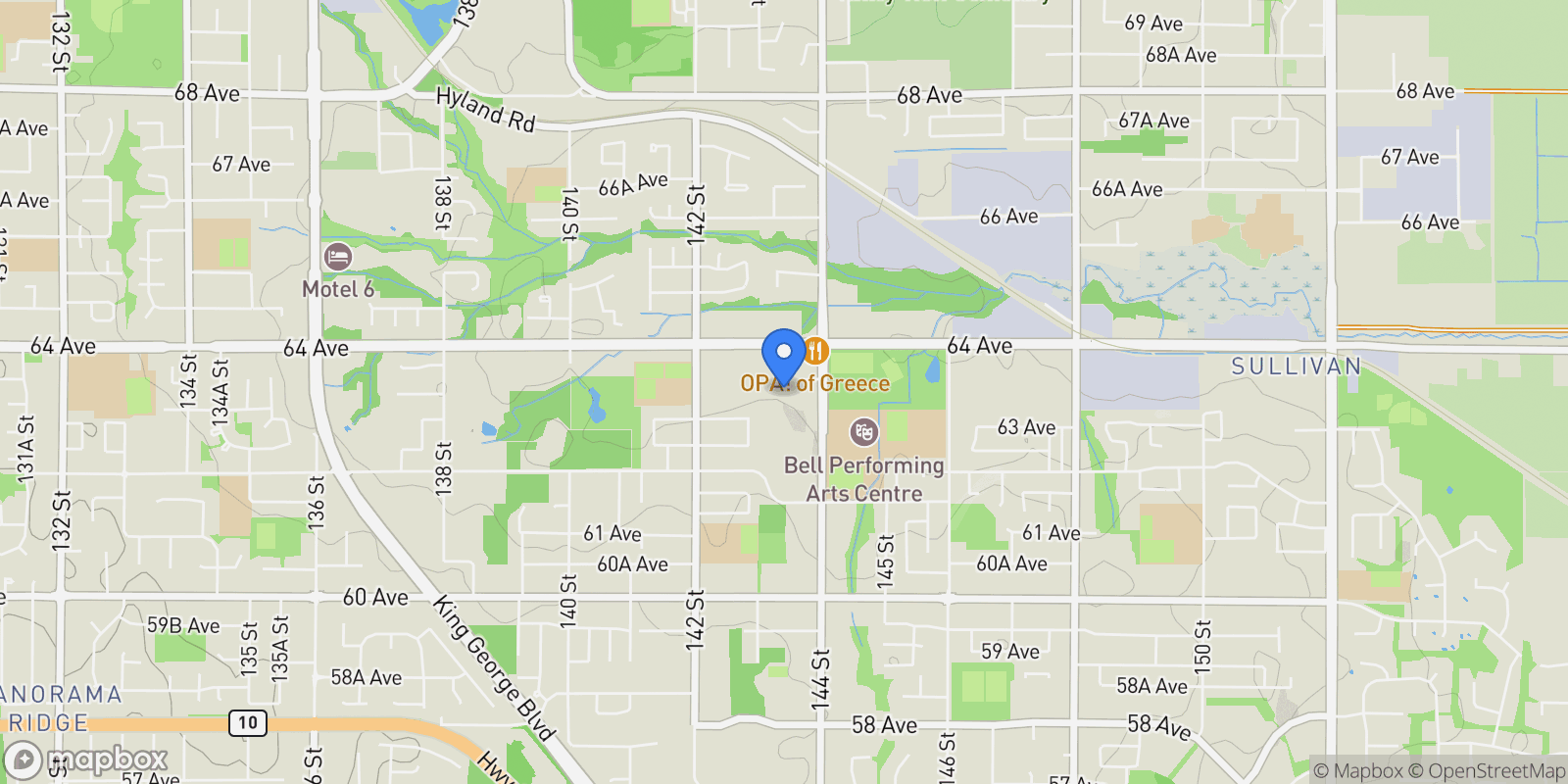 Map showing 14356 63a, Surrey, British Columbia, Canada.