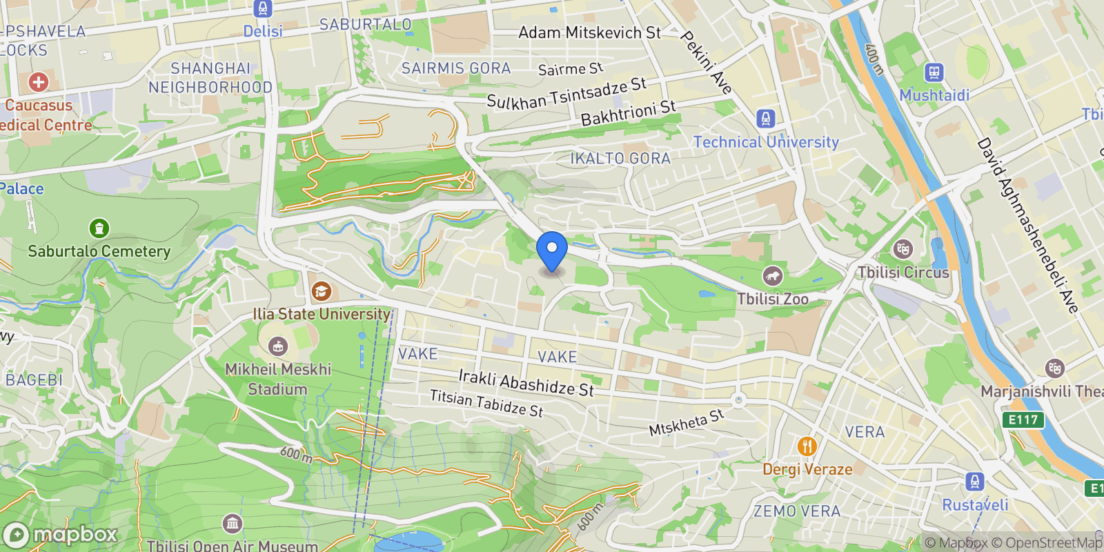 Map showing 12 Zurab Avalishvili St, T'bilisi, Georgia, Tbilisi, Tbilisi, Georgia.