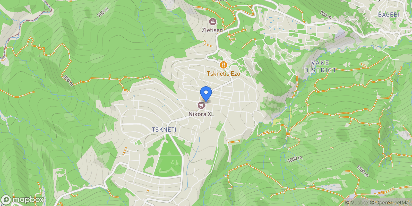 Map showing Tskneti, Tbilisi, Georgia, Tbilisi, Tbilisi, Georgia.